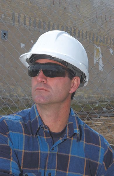 Front Brim Hard Hat, Type 2, Class E, Ratchet (4-Point), Yellow