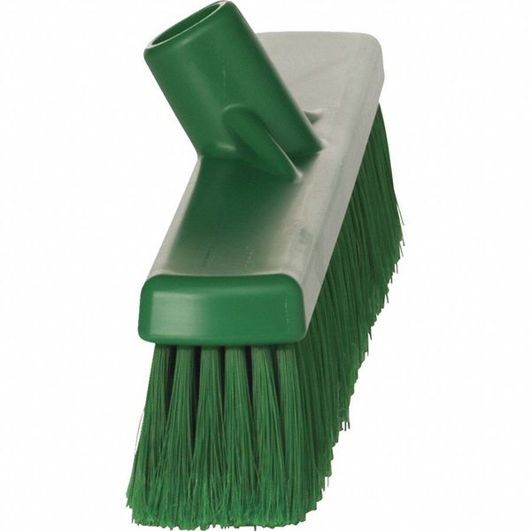 2 x 16 in Sweep Face Broom Head, Soft, Synthetic, Green