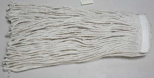 String Wet Mop, 32 oz Dry Wt, Quick Change Connection, Cut-End, Natural, Cotton