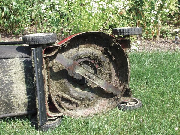 Mower deck scraper, 8