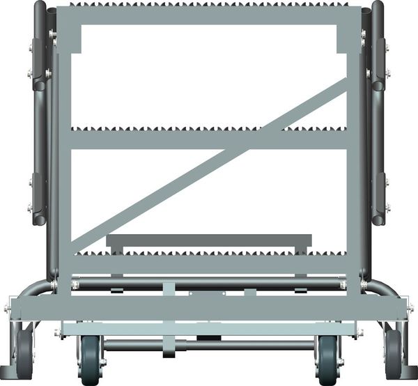 Roll Work Platform, Steel, Single, 30 In.H