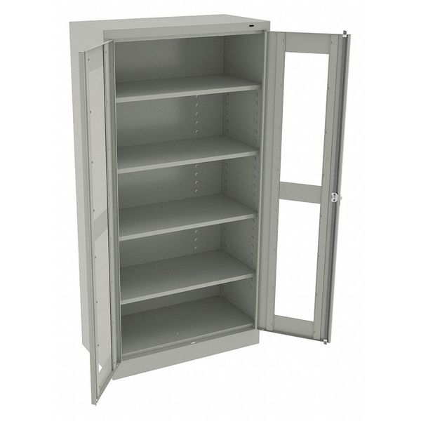 24 ga. ga. Steel Storage Cabinet, 36 in W, 72 in H, Stationary