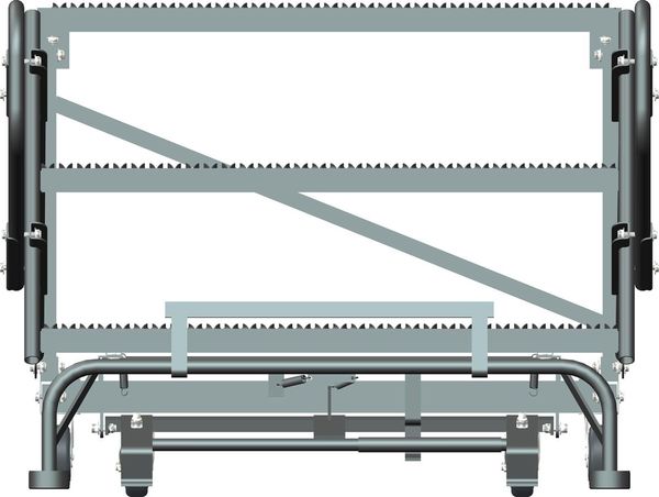 Roll Work Platform, Steel, Single, 30 In.H