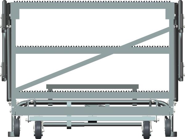 Roll Work Platform, Steel, Single, 30 In.H