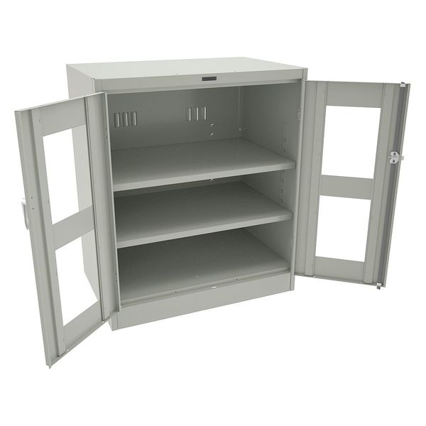22 ga. Steel Storage Cabinet, 36 in W, 42 in H, Stationary
