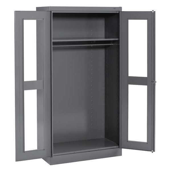 24 ga. Steel Storage Cabinet, 36 in W, 72 in H, Stationary