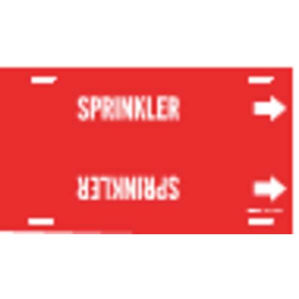 Pipe Marker, Sprinkler, Red, 8 to 9-7/8 In
