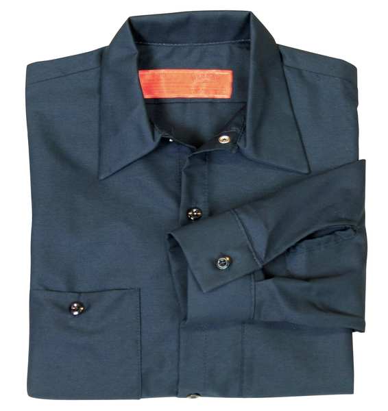 Long Sleeved Shirt, Nvy, 65 per PET/35 per Ctn, L