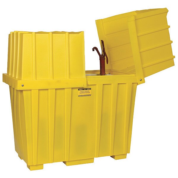 Bottom Tub, 220 gal., Yellow, Polyethylene