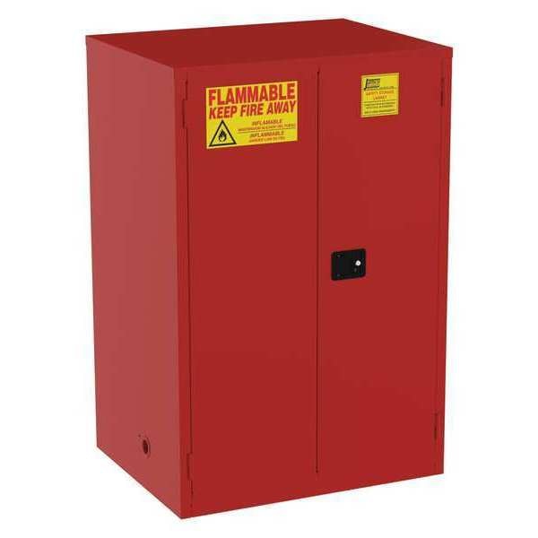 Paint and Ink Cabinet, 120 gal., Flammable, 34 x 65 x 43, Red