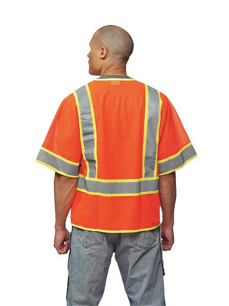3XL Class 3 High Visibility Vest, Orange
