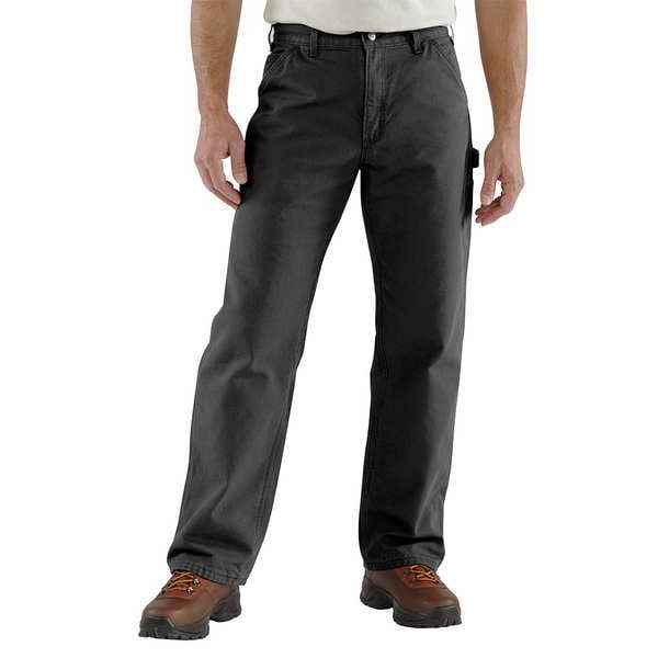 Dungaree Work Pants, Black, Size 32x30 In