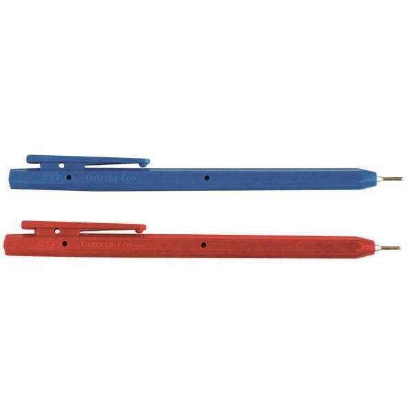 Metal Detectable Stick Pen, Blue, PK50
