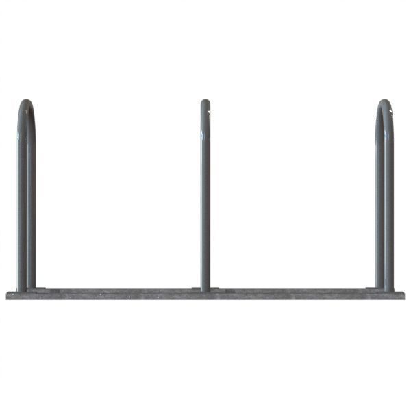 Bike Rack, 2-Sided, 6-Bike, Black/Silver