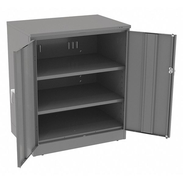 22 ga. ga. Carbon Steel Storage Cabinet, 36 in W, 42 in H, Stationary