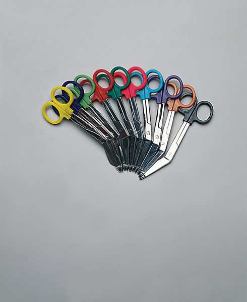 Colorband Scissor, 5-1/2 In. L, Ornge, Stel