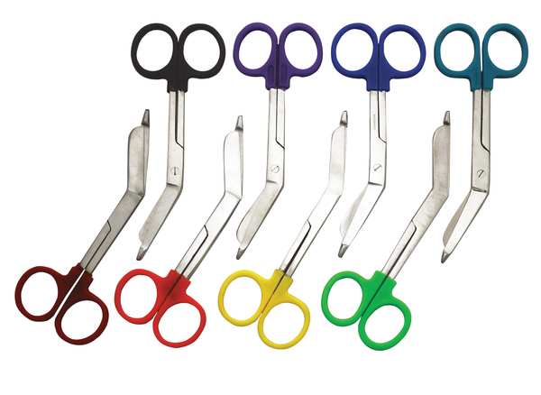 Colorband Scissor, 5-1/2 In. L, Ornge, Stel