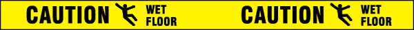 Barricade Tape, Yellow/Black, 1000ft x 3In