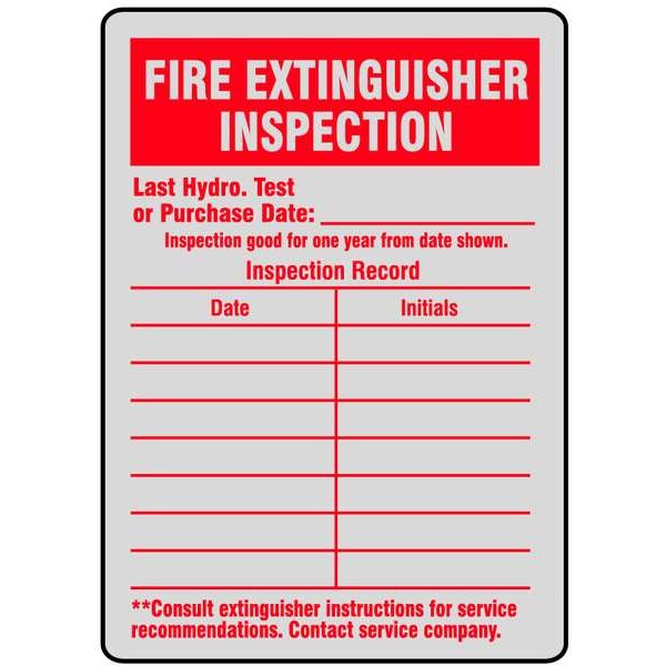 Label, Fire Inspection, PK25