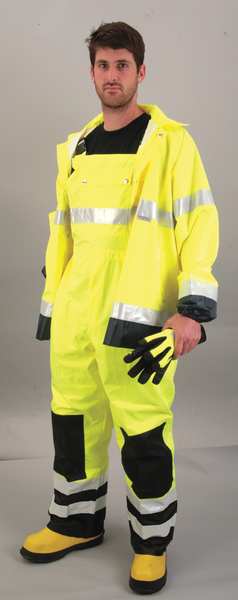 Hi-Viz Rainwear Jacket, Yellow, Large