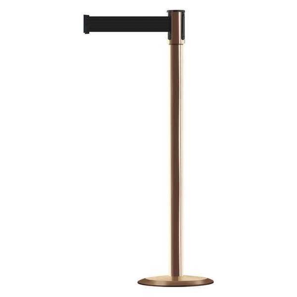 Barrier Post with Belt, Stainless Steel