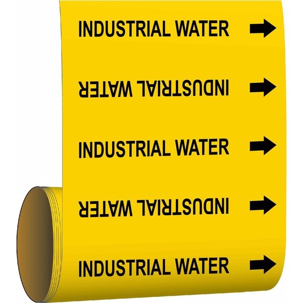 Pipe Marker, Industrial Water, Grn, 41468