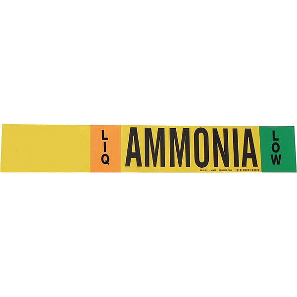 Ammonia Pipe Marker, IIAR, 8In and Above, 90465