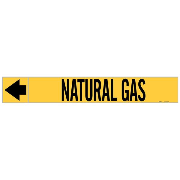 Pipe Marker, Natural Gas, 2 In.H