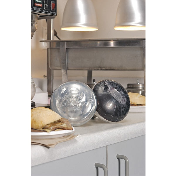 Glass Globe, Coated, 6-3/4 x 3-1/4 In