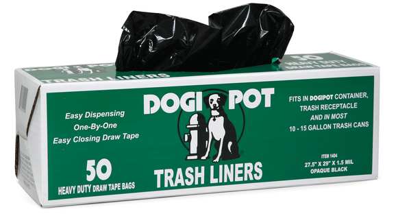 Pet Waste Bags, Trash Liners, 15 gallon, 50 pack