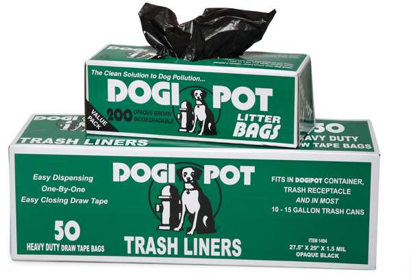 Pet Waste Bags, Trash Liners, 15 gallon, 50 pack