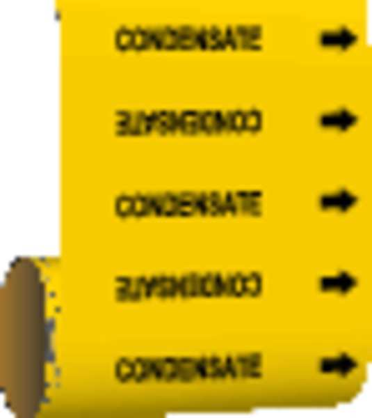 Pipe Marker, Condensate, Yellow, 41521