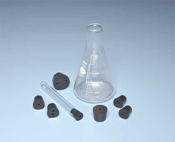 Stopper Assortment, Black, Natural Rubber