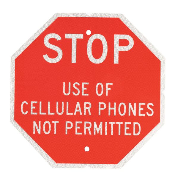Cellular Phones Not Permitted, 12x12In