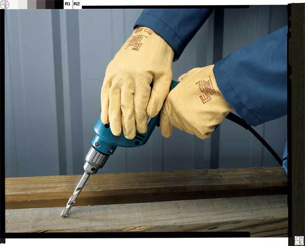 PVC Coated Gloves, Full Coverage, Yellow, XL, PR