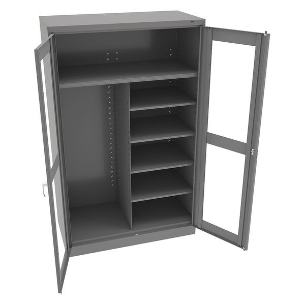 20/22 ga. ga. Steel Clear View Storage Cabinet, 48 in W, 78 in H
