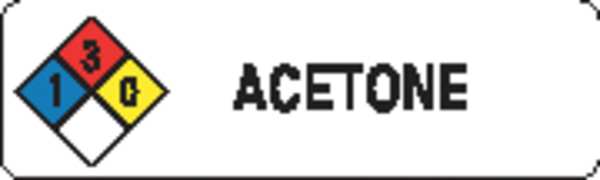Item Haz Chem Label, Acetone, PK250