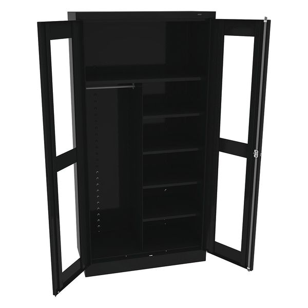 24 ga. Steel Storage Cabinet, 36 in W, 72 in H, Stationary