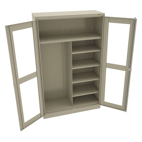 20/22 ga. ga. Steel Storage Cabinet, 48 in W, 78 in H, Stationary