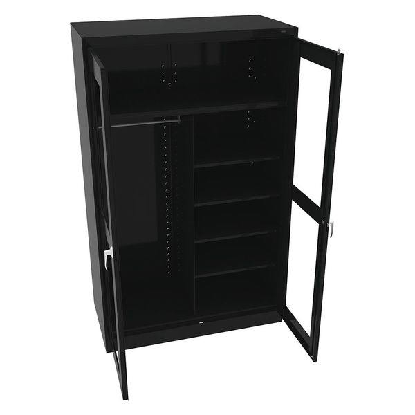 20/22 ga. Steel Clear View Storage Cabinet, 48 in W, 78 in H