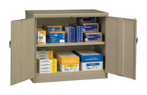 20/22 ga. Carbon Steel Storage Cabinet, 48 in W, 42 in H, Stationary