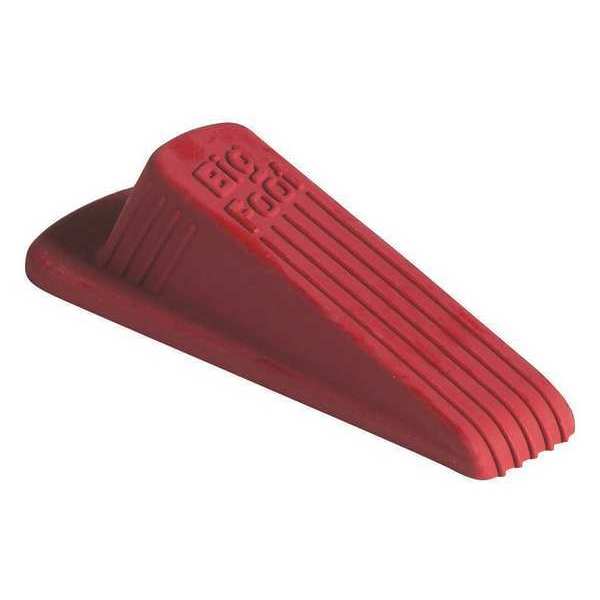 Door Wedge, Vulcanized Rubber, Red, 1-1/4