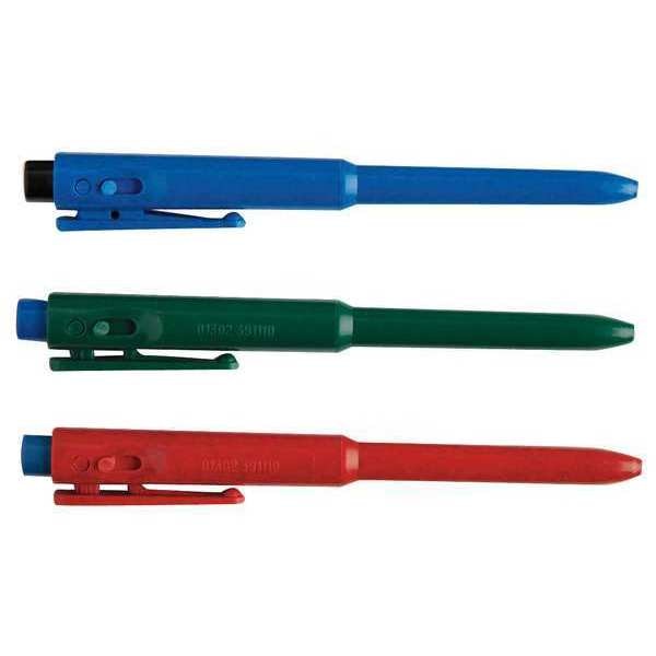 Metal Detectable Retractable Pen, Blue, PK25