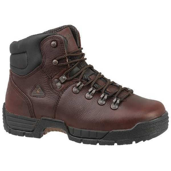 Size 11 Men's 6 in Work Boot Steel Work Boot, Dark Brown