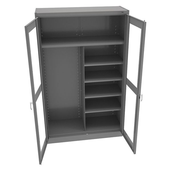 20/22 ga. Steel Clear View Storage Cabinet, 48 in W, 78 in H