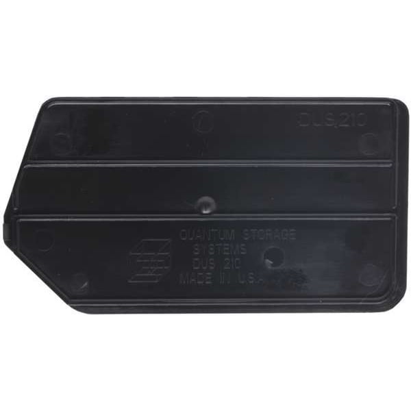 Plastic Divider, Black, 5 in L, 2 3/4 in W, 2 3/4 in H