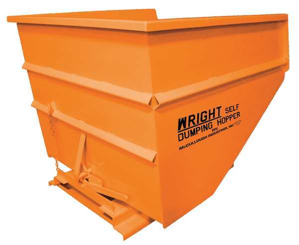 Self Dumping Hopper, 5000 lb., Orange