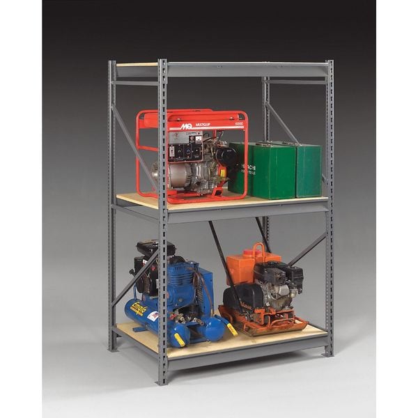 Add-On Bulk Storage Rack, 48 in D, 48 in W, 3 Shelves