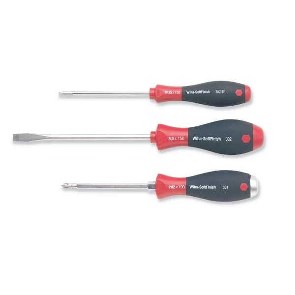 Screwdriver Set, Slotted/Phillips, 6 Pc