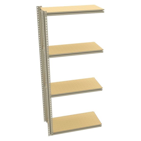 Shelving Add-On Unit, 18 x 36 x84 In, Sand